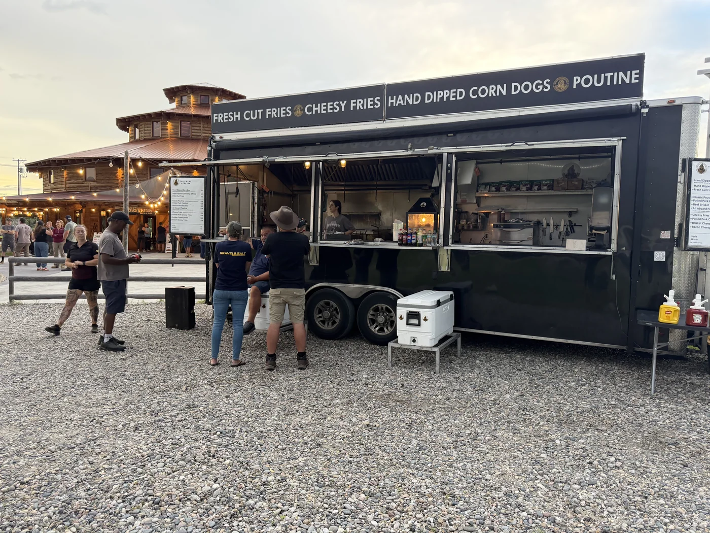 The Gravy Train crew serving customers at The Big Thing overland event