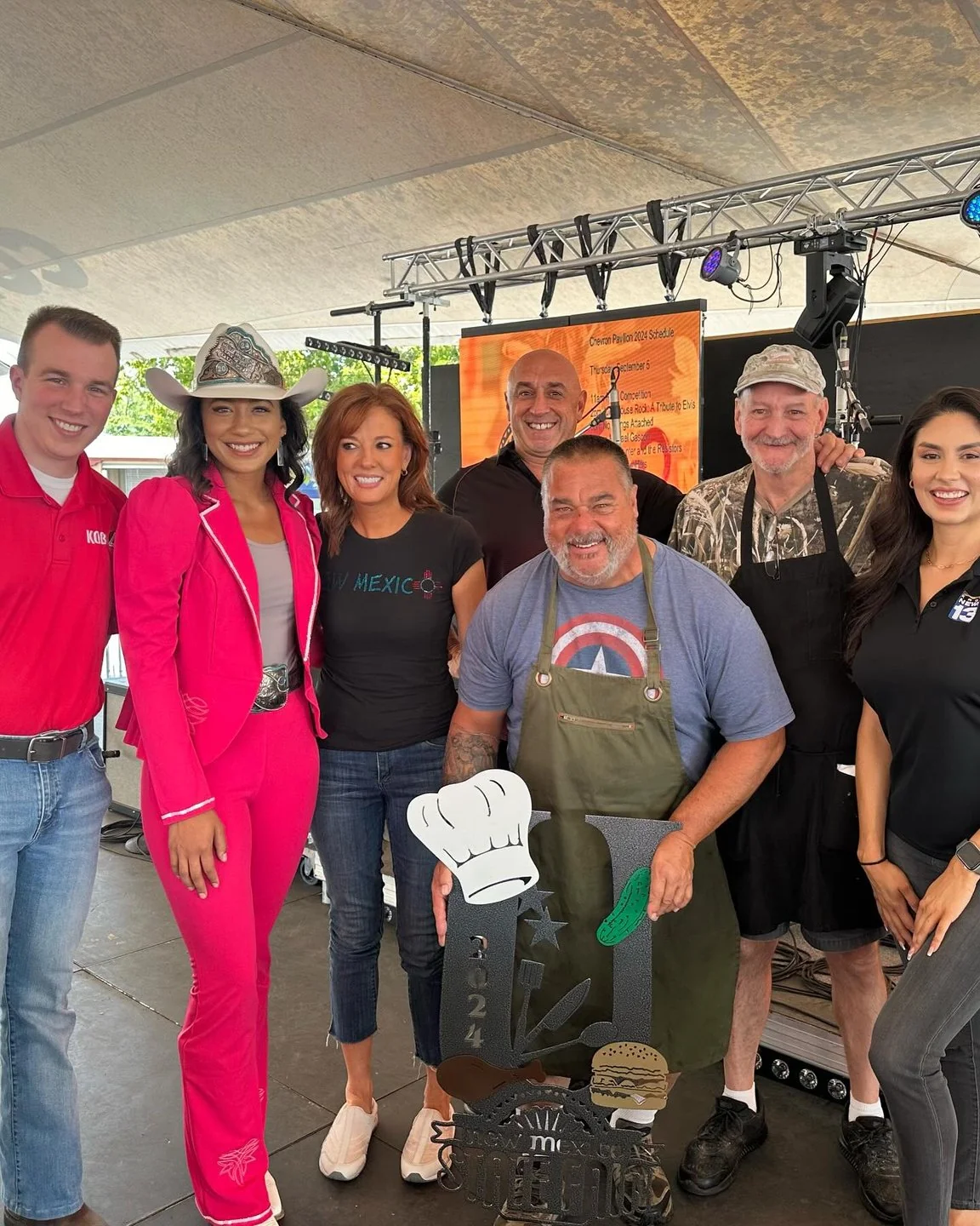 Sixon team at New Mexico State Fair winning first place in the Unique Food Contest