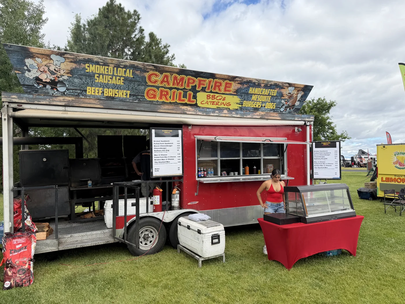 Campfire Grill crew ready for service at Overland Expo PNW